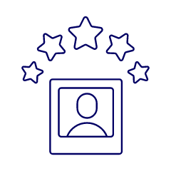 Avatar Frame Star 1 Illustration from UX Line Set