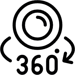 Surveillance 360 Camera Icon from Ultimate Light Set