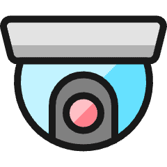Surveillance Camera Icon from Ultimate Colors Set