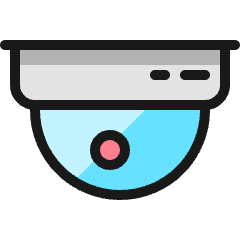 Surveillance Camera 1 Icon from Ultimate Colors Set