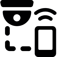 Surveillance Camera Smartphone Icon from Ultimate Bold Set