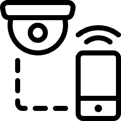 Surveillance Camera Smartphone Icon from Ultimate Light Set