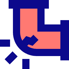 Cracked Pipe Icon from Sharp Pop Set