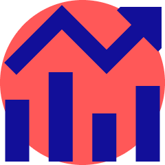 Decent Work And Economic Growth Icon from Sharp Pop Set