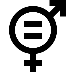Gender Equality Icon from Sharp Line Set