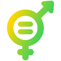 Gender Equality Icon from Plump Gradient Set