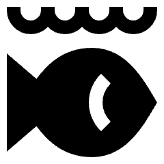 Life Below Water Icon from Sharp Solid Set