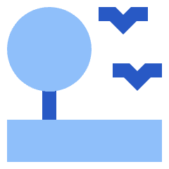 Life On Land Icon from Sharp Flat Set