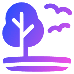 Life On Land Icon from Plump Gradient Set