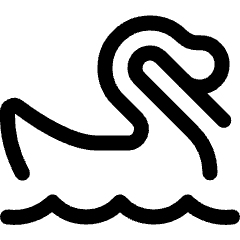 Swan Water Icon from Ultimate Regular Set