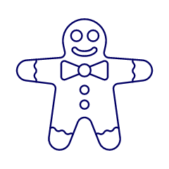 Gingerbread Happy Illustration from UX Line Set