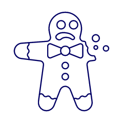 Gingerbread Sad Illustration from UX Line Set