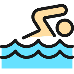 Swimming Pool Person Icon from Ultimate Colors Set