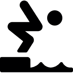 Swimming Jump Icon from Ultimate Bold Set