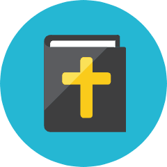 Christianism Icon from Kameleon Colors Set