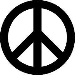 Peace Symbol Icon from Core Remix Set
