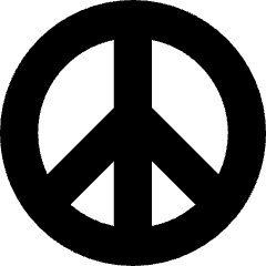 Peace Symbol Icon from Core Solid Set