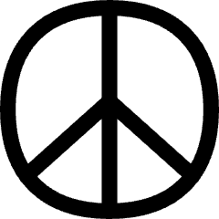 Peace Symbol Icon from Flex Line Set