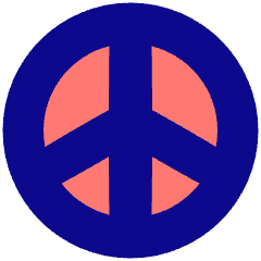 Peace Symbol Icon from Plump Pop Set