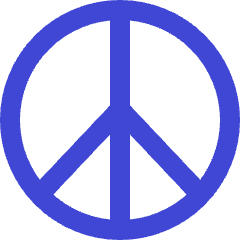 Peace Symbol Icon from Sharp Duo Set