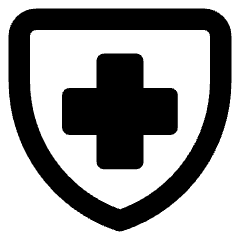 Sign Cross Shield Icon from Core Remix Set