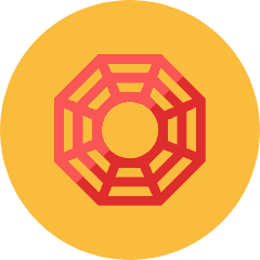 Taoism Icon from Kameleon Colors Set