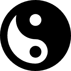 Yin Yang Symbol Icon from Sharp Remix Set