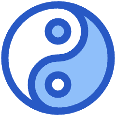 Yin Yang Symbol Icon from Plump Duo Set