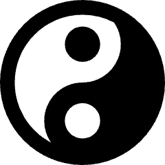 Yin Yang Symbol Icon from Core Remix Set