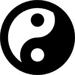 Yin Yang Symbol Icon from Core Solid Set