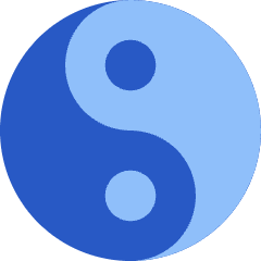 Yin Yang Symbol Icon from Sharp Flat Set