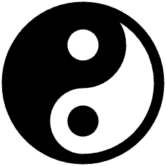 Yin Yang Symbol Icon from Plump Solid Set