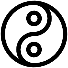 Yin Yang Symbol Icon from Plump Line Set