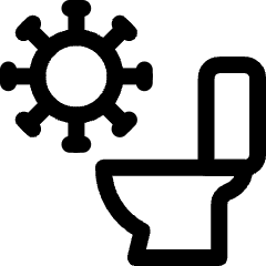 Symptoms Virus Diarrhea 1 Icon from Ultimate Regular Set