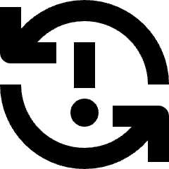 Synchronize Arrow Alert Icon from Nova Solid Set