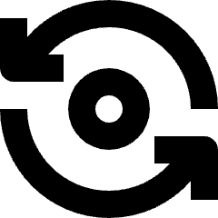Synchronize Arrows Dot 2 Icon from Nova Solid Set