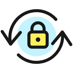 Synchronize Arrows Lock Icon from Ultimate Colors Set