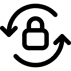 Synchronize Arrows Lock Icon from Ultimate Regular Set