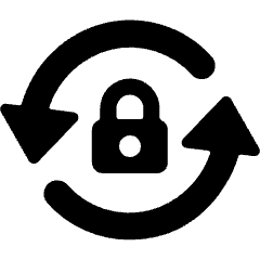 Synchronize Arrows Lock Icon from Ultimate Bold Set