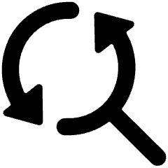 Synchronize Arrows Search Icon from Ultimate Bold Set