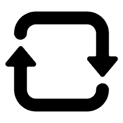 Synchronize Arrows Square 2 Icon from Ultimate Bold Set