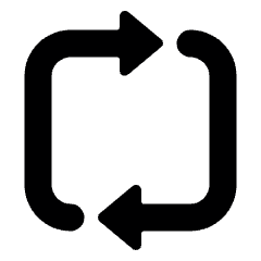 Synchronize Arrows Square Icon from Ultimate Bold Set