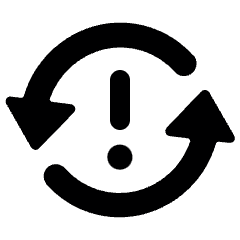 Synchronize Arrows Warning Icon from Ultimate Bold Set