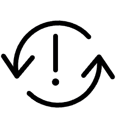 Synchronize Arrows Warning Icon from Ultimate Light Set