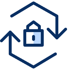 Synchronize Lock Encrypt 2 Icon from Cyber Duotone Set