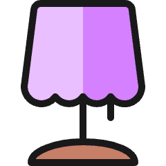 Table Lamp 3 Icon from Ultimate Colors Set