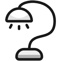 Table Lamp Hanging 1 Icon from Ultimate Colors Set