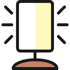 Table Lamp Square Icon from Ultimate Colors Set