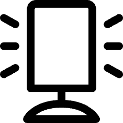 Table Lamp Square Icon from Ultimate Regular Set