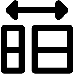 Auto Setting Column Width Icon from Ultimate Bold Set